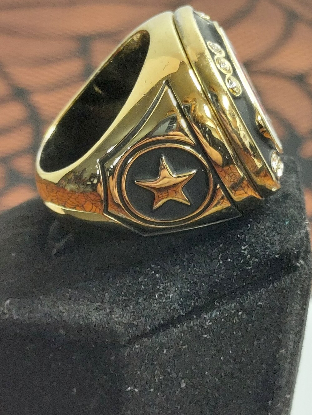 SL Baseball Championship Style Replica Ring Gold Tone - Picture 3 of 5